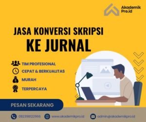 jasa konversi skripsi ke jurnal ilmiah terpercaya