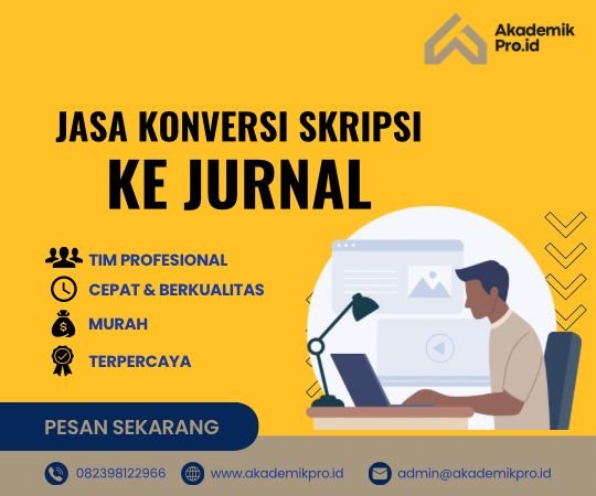 jasa konversi skripsi ke jurnal ilmiah terpercaya